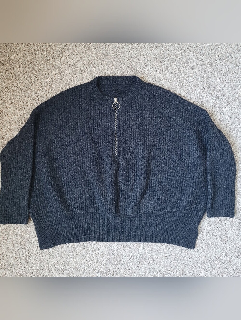 All Saints Cashmere Wool Blend Sweater. Oversized